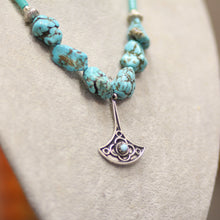 Collier Turquoise Marocain avec Pendentif Artisanal