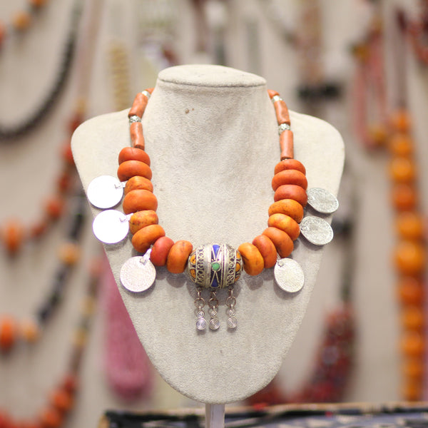 Collier Amazigh du Souss – Bijou Marocain Traditionnel & Pièce Unique