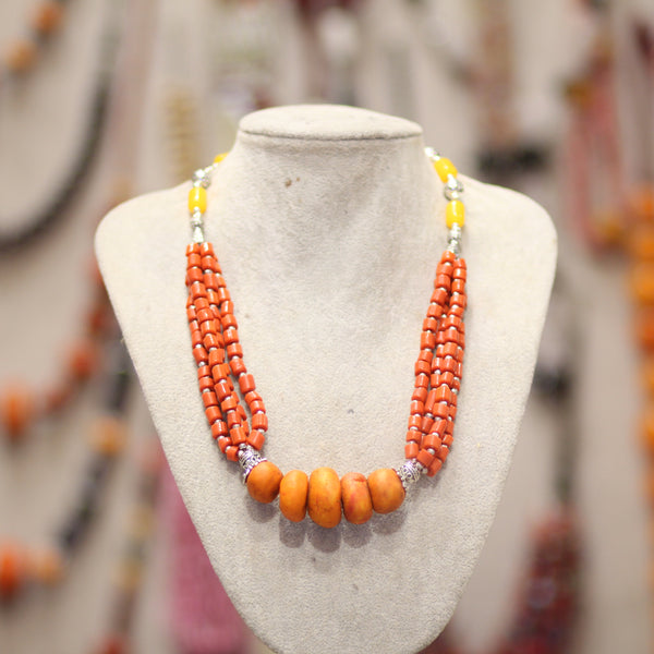 Collier Amazigh Artisanal – Une Création Unique aux Couleurs du Maroc