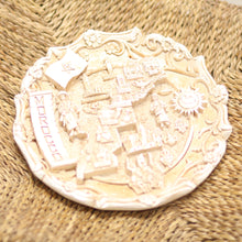 Plat Décoratif Marocain – Assiette Murale avec Support, Motifs du Maroc