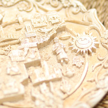 Plat Décoratif Marocain – Assiette Murale avec Support, Motifs du Maroc