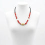 Collier en Corail Rouge Naturel & Perles Blanches – Bijou Marocain Artisanal