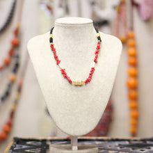 Collier en Corail Rouge Naturel & Perles Blanches – Bijou Marocain Artisanal