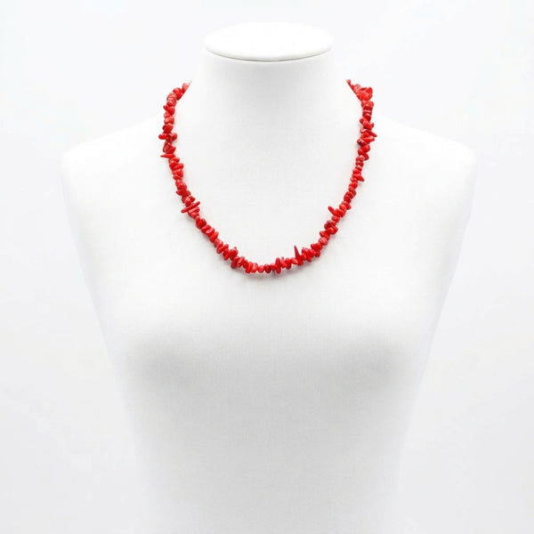 Le Corail Simple – Collier en Corail Rouge Naturel