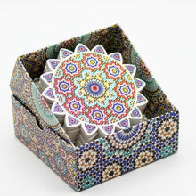Set de 6 Dessous de Verre Marocains en Céramique – Motifs Mandala & Artisanat Oriental