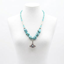 Collier Turquoise Marocain avec Pendentif Artisanal