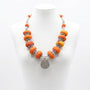 Collier Marocain en Perles Orange – Bijou Artisanal Traditionnel