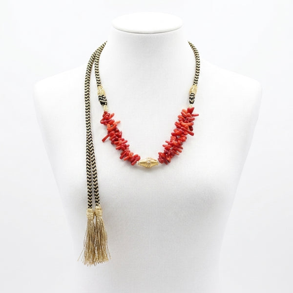 Collier en Corail Naturel Rouge – Sultana Rouge