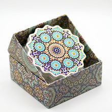 Set de 6 Dessous de Verre Marocains en Céramique – Motifs Mandala & Artisanat Oriental