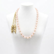 Collier en Quartz Rose Naturel – Élégance Artisanale