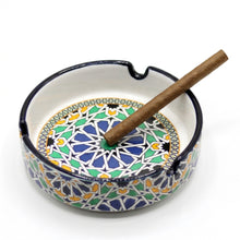 Cendrier Marocain en Céramique – Motifs Zellige Traditionnels | Décoration Artisanale