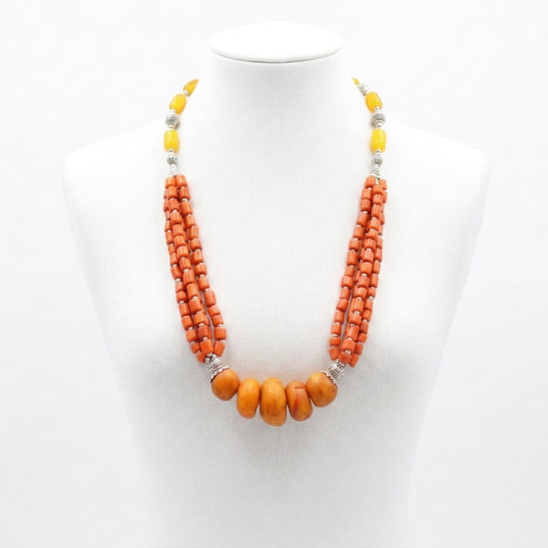 Collier Amazigh Artisanal – Une Création Unique aux Couleurs du Maroc
