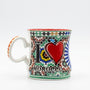Mug Marocain en Céramique – Tasse “I ❤️ Morocco” aux Motifs Traditionnels