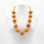 Collier Artisanal Marocain en Perles Orange & Jaune – Bijou Élégant Unique